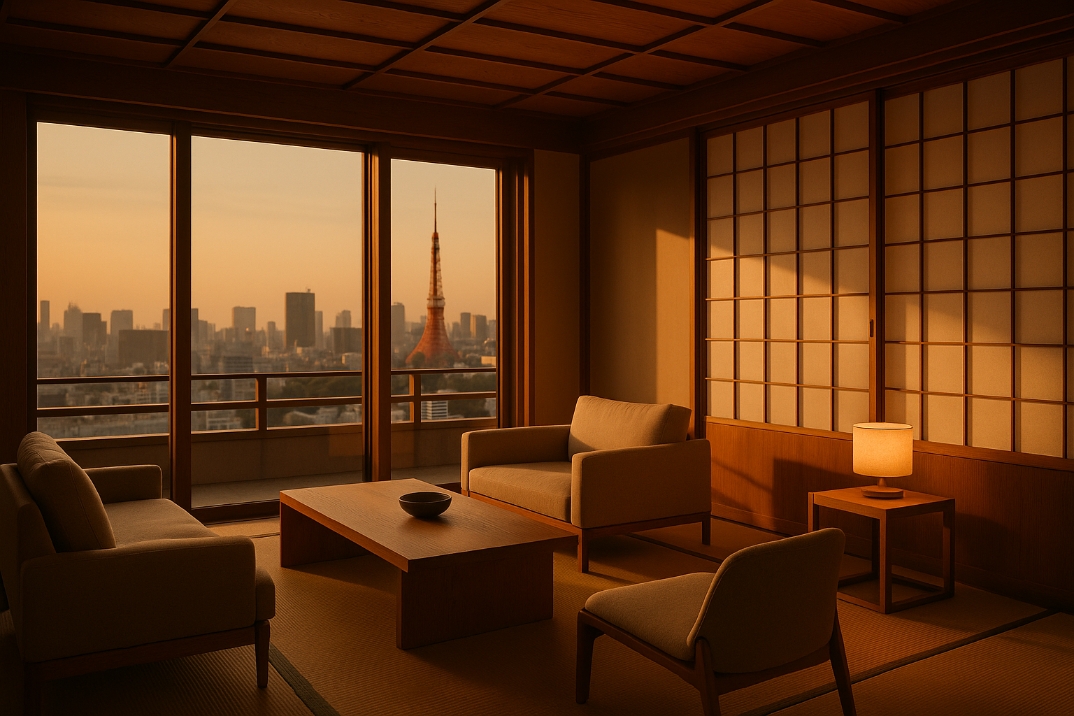 東京の夕景に宿る和モダンリビング — Lien de Bonheur